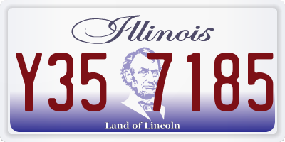 IL license plate Y357185
