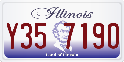 IL license plate Y357190