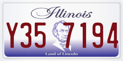 IL license plate Y357194