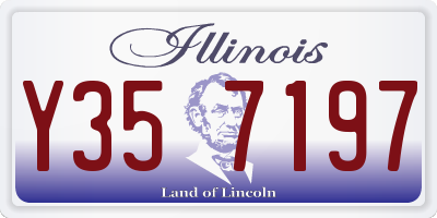 IL license plate Y357197