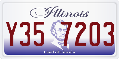 IL license plate Y357203