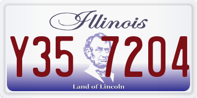 IL license plate Y357204