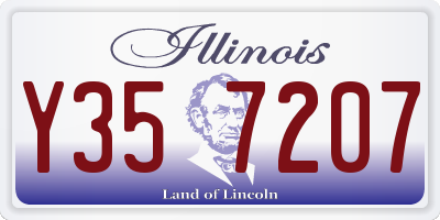 IL license plate Y357207