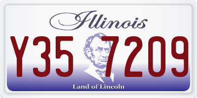 IL license plate Y357209