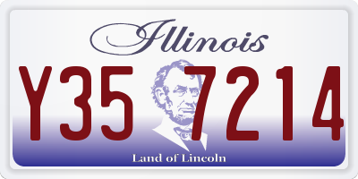 IL license plate Y357214