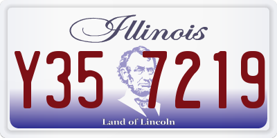 IL license plate Y357219