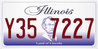 IL license plate Y357227