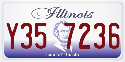 IL license plate Y357236