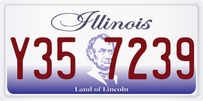 IL license plate Y357239