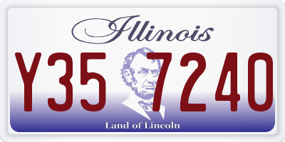 IL license plate Y357240