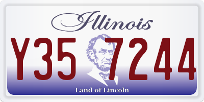 IL license plate Y357244