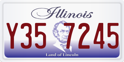 IL license plate Y357245