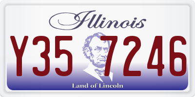 IL license plate Y357246