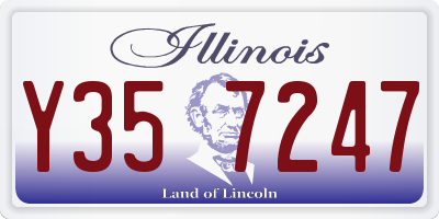 IL license plate Y357247