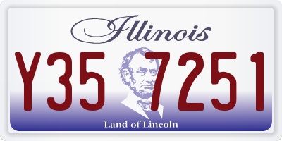 IL license plate Y357251