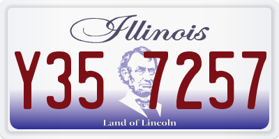 IL license plate Y357257