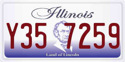 IL license plate Y357259
