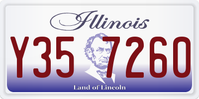 IL license plate Y357260