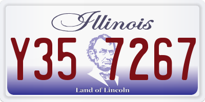 IL license plate Y357267