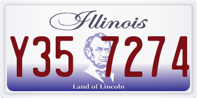 IL license plate Y357274