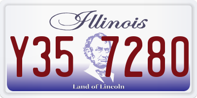 IL license plate Y357280