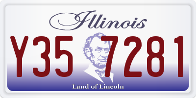 IL license plate Y357281