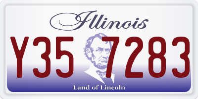 IL license plate Y357283