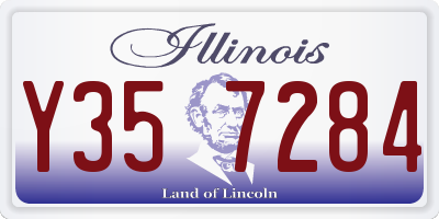 IL license plate Y357284