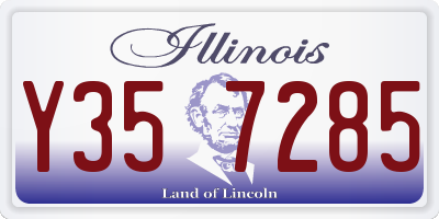 IL license plate Y357285