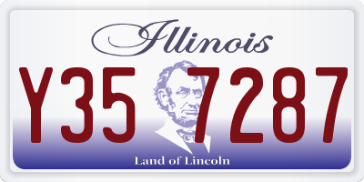 IL license plate Y357287