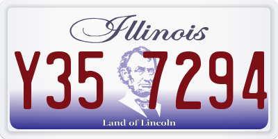 IL license plate Y357294