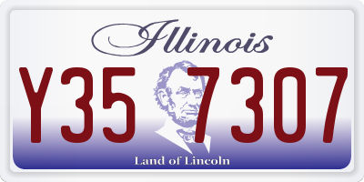 IL license plate Y357307