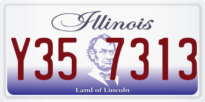 IL license plate Y357313