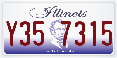 IL license plate Y357315
