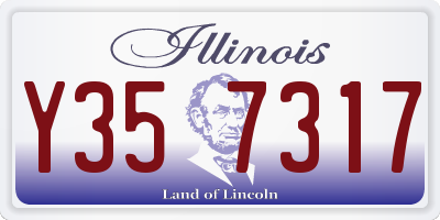 IL license plate Y357317