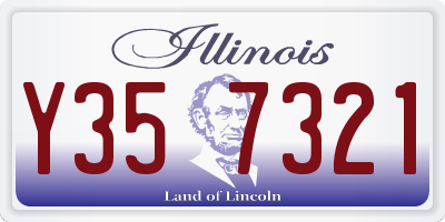 IL license plate Y357321