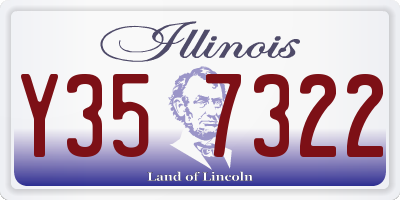 IL license plate Y357322