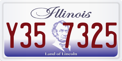 IL license plate Y357325