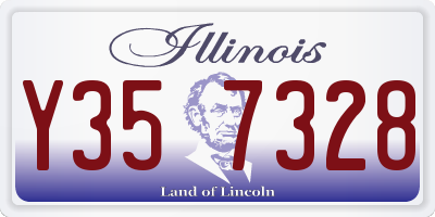 IL license plate Y357328