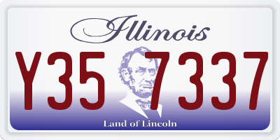 IL license plate Y357337