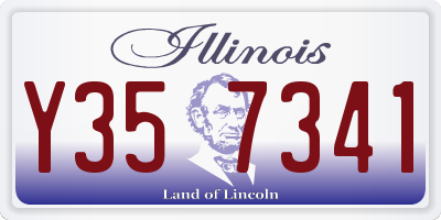 IL license plate Y357341