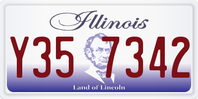 IL license plate Y357342