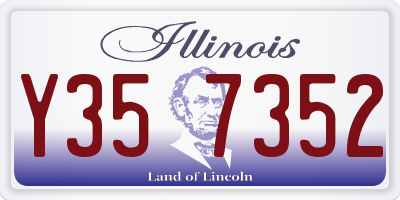 IL license plate Y357352