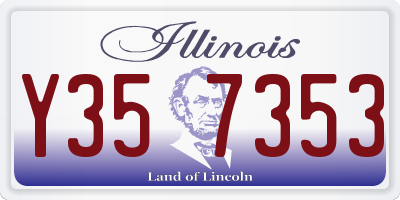 IL license plate Y357353