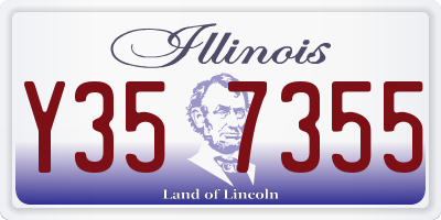 IL license plate Y357355