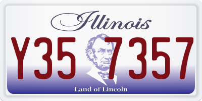 IL license plate Y357357