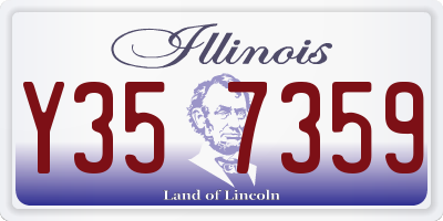 IL license plate Y357359