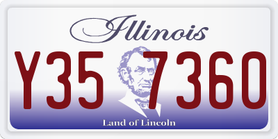 IL license plate Y357360