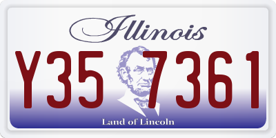 IL license plate Y357361