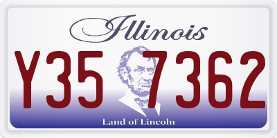 IL license plate Y357362